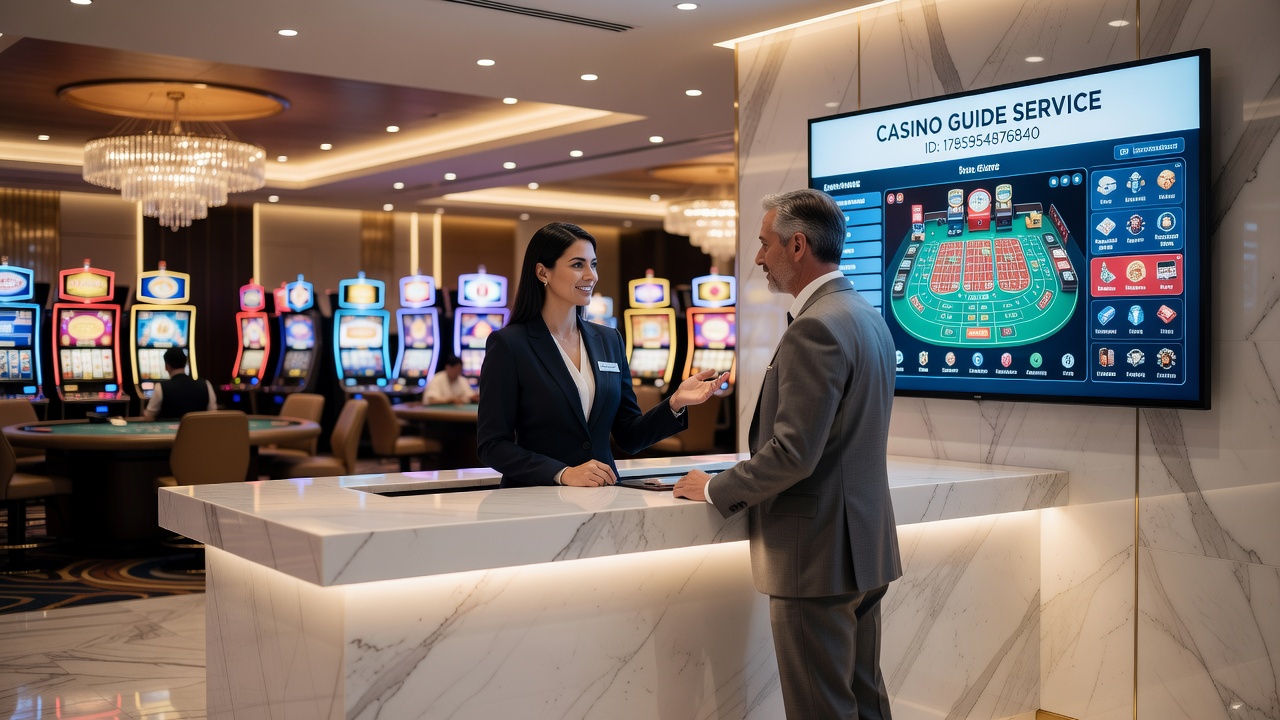 Detailed view of casino guide service content sections including regulatory updates and venue comparison tools