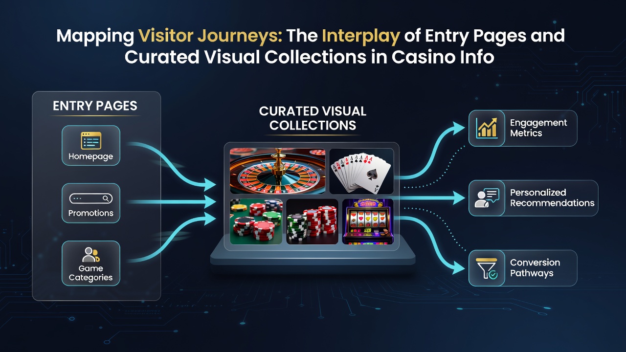 Example of a curated visual collection page with thematic image progression in a casino information hub